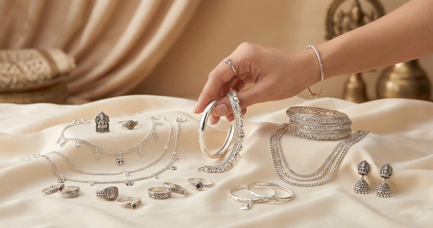 buy silver jewellery in Chennai