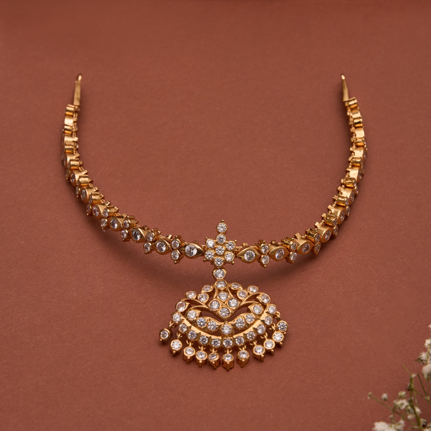 bridal temple jewellery attigai necklace