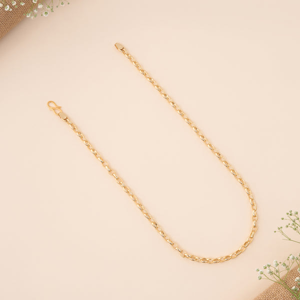 Gold Plated Twisted Loop Chain