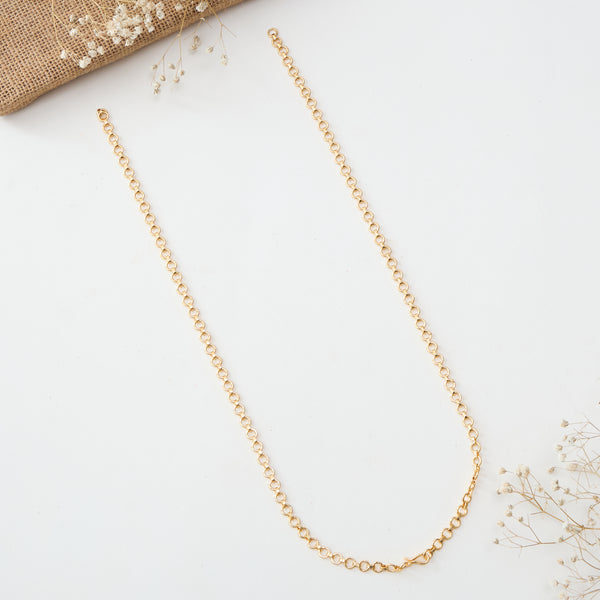 Oddiyanam Backchain In Silver With Gold Plating